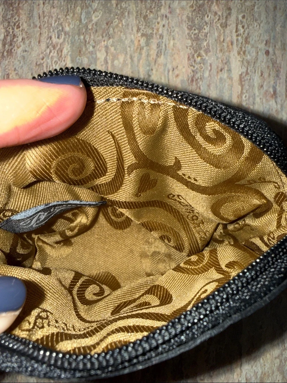 Brighton Coin Pouch with Red Heart Inset